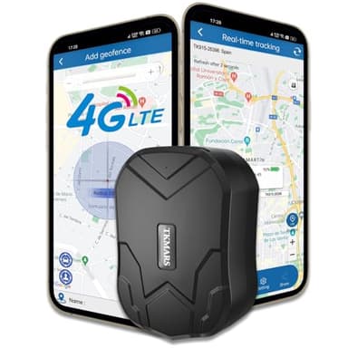 TKMARS Traceur GPS 4G TK905C pour Voiture, Moto, Camion, Camping-Car, Suivi en Temps Réel, Longue Autonomie 150 Jours, APP Gratuite sans Abonnement, Alarme SMS, Aimant Puissant Antivol