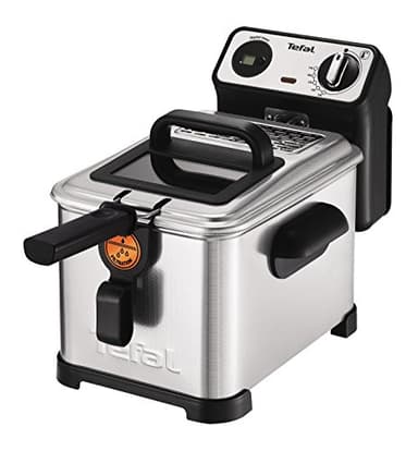 Tefal Filtra Pro, Friteuse semi-professionnelle, 3L, 2400W, Filtre à huile breveté, Inox&Design, Zone froide, Hublot de contrôle, Minuteur Digital, Thermostat réglable, FR511170