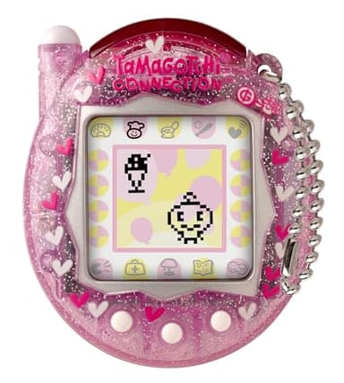 TAMAGOTCHI Bandai Connection Animal de Compagnie Numérique Coque Rose Pailletée Animal Virtuel Jouet Électronique Avec Connexion Infrarouge Pour un Plaisir Partagé | Les Jouets pour Enfants Filles et