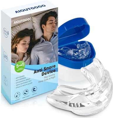 Orthèse Anti Ronflement,2 pièces Doux Solution Anti Ronflemen Efficace Puissant,Confortable Dispositifs Anti-Ronflement,Arrêter de ronfler Adapté Hommes et Femmes pour le Nuit Calme,Prêt à l'emploi