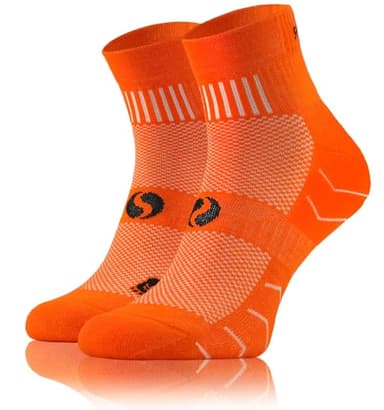 sesto senso 1 Pack Chaussettes Sport Colorées en Coton Femme Homme 39-42 Orange