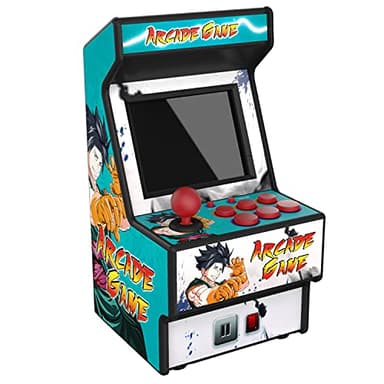 Mini Arcade Retro, Borne Portable avec 156 Jeux intégrés, Jeux d'arcade rétro 16 Bits, écran Couleur 2,8", Batterie Rechargeable, Console de Jeux Retro, Mini Jeux Arcade pour Enfants et Adultes