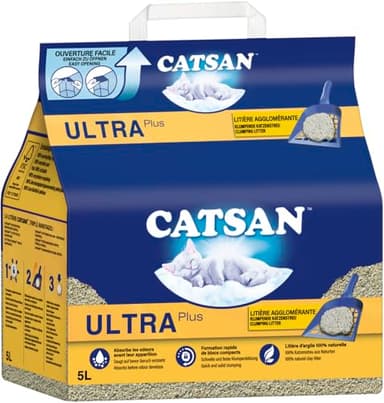 Catsan Litière Agglomérant Pour Chat, 5L