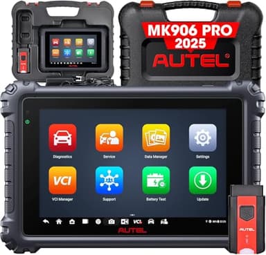 Autel MaxiSYS MK906 Pro, Mallette de Diagnostic Automobile, Codage ECU, Contrôle Bi-directionnel, 36+ Services, Autel Scanner Identique à MK908/Maxisys Elite, Mise à Niveau de MS906BT/MK906BT/MS906TS