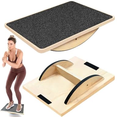 VEEKAY Balance Board,Planche d'équilibre,Accessoire de Bureau Debout,Planche D'équilibre AntidéRapants,pour l'étirement de la Cheville,Correction de la Posture