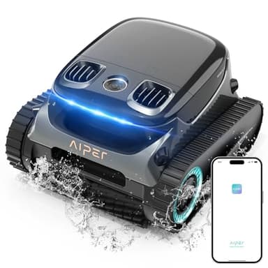 AIPER 2025 Scuba S1 Pro Robot Piscine sans Fil, 180 Minutes d'Autonomie, Nettoyage du Fond, des Parois et de la Ligne d'eau, Filtration 360°, Idéal pour Piscines Enterrées jusqu'à 200㎡