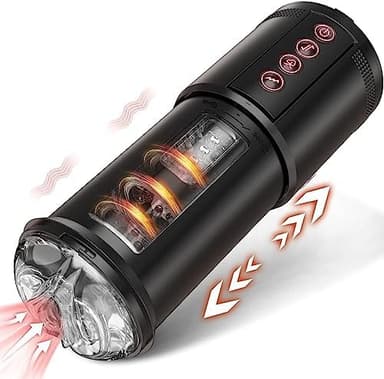 Masturbateur Masculin Automatique 10 modes de vibration et 5 fonction d'aspiration Masturbateur Mains Libre Bouche Suceuse Jouet Sexuel pour Homme,Vagina Pussy Massager Relaxation Coupe, T-Shirt SE12