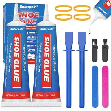 Sularpek 2 * 30 ml Colle Chaussure, Colle Semelle Chaussure, ColleChaussure Semelle Extra Forte, ColleForte, Colles Pour Chaussures, Colles Forte Chaussuress pour Réparer Toutes Sortes de Chaussures