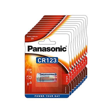 Panasonic CR 123 A Pile au lithium ( 3 V , paquet de 10 )