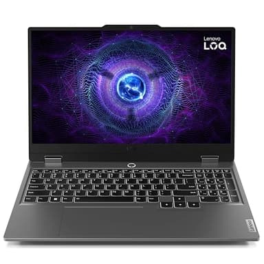 Lenovo LOQ 15IRX9 - Ordinateur Portable Gaming 15.6'' FHD 144Hz (Intel Core i7-13650HX, RAM 16Go, SSD 512Go, NVIDIA GeForce RTX 4060-8GB, Windows 11 Home) Clavier AZERTY Français - Gris Lunaire