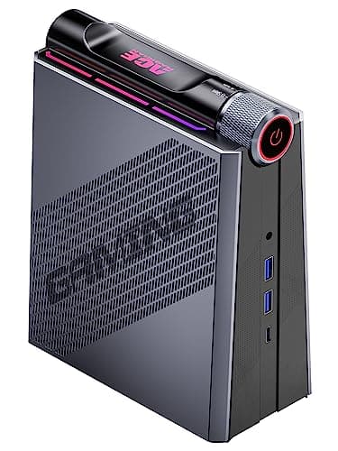 ACEMAGICIAN RGB Mini PC AMD Ryzen 9 6900HX (jusqu'à 4,9 GHz),32 Go DDR5 512 Go SSD, AMD Radeon RX 680M Micro Ordinateur Bureau 【Mode Réglable Auto/Silencieux Eco/Performance】
