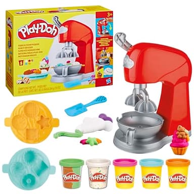 Play-Doh Kitchen Creations, Robot pâtissier, Pâte à Modeler avec Accessoires de Cuisine factices, Loisir créatif pour Enfants