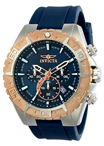 Invicta Aviator Montre Homme mouvement à quartz en acier inoxydable - 49mm