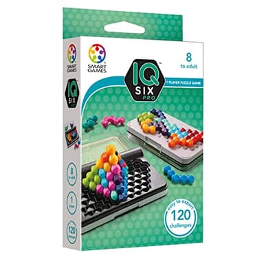 smart games - IQ Six Pro, Puzzle Game with 120 Challenges, 3 Playing Modes, 8+ Years