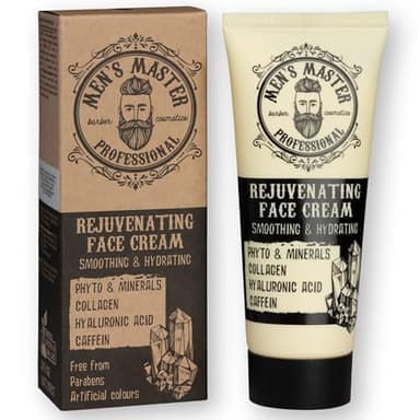 Men's Master Crème Visage Rajeunissant pour Homme | Crème Anti-rides pour le Visage | Enrichi en Collagène et en Acide Hyaluronique | Crème de Jour et de Nuit | Men's Face Cream | 75ml