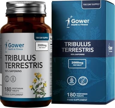 GH Tribulus Terrestris | 180 Tribulus Comprimes 2000mg Tribulus-Terrestris Haute Teneur (Extrait 20:1) | Sans OGM Sans Gluten Sans Allergène | Fabriqué au Royaume-Un