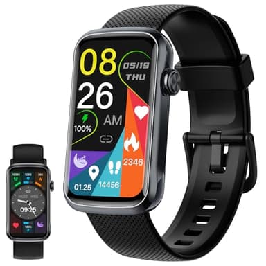 Montre Connectée Homme Femme, 1,47" HD Smartwatch Bluetooth, 100+ Sportifs Montre Sport avec Moniteur Sommeil/Cardiofrequencemetre/Podomètre/Cycle Menstruel, Etanche IP68 Montre Sport pour Android iOS
