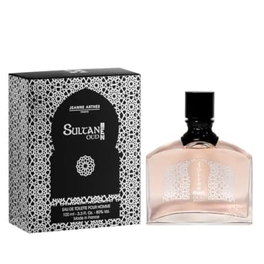 JEANNE ARTHES - Eau de Toilette Homme - Sultan Oud - Oriental - Oud et Lavande - Fabriqué en France à Grasse - Cadeau homme - 100 ml