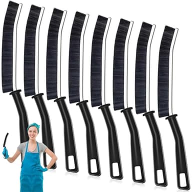 Bukuhlio 8X Brosse Nettoyage Salle de Bain, Joint Carrelage, Brosses de Nettoyage de Crevasses à Poils Durs, pour Groove Gap et Saleté Rainure a Rouille dans Salle,Cuisine,Toilettes