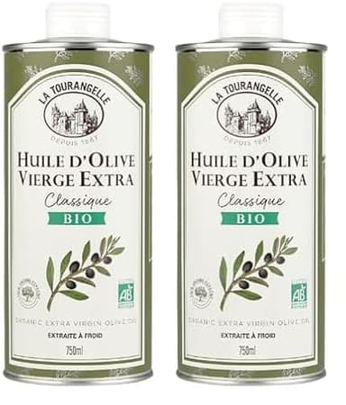 La Tourangelle - Huile d'Olive Vierge Extra BIO Classique - Bouteille 750ml - Origine Espagne (Lot de 2)