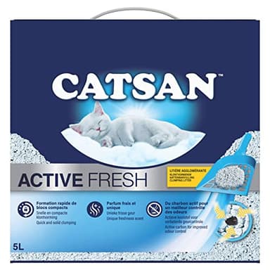 Catsan Active Fresh - Litière Minérale Agglomérante pour Chat 5 L