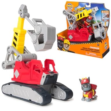 Ruben & Compagnie - Grue Puissante De Charlie - Voiture Figurine Pat Patrouille À Collectionner - Dessin Animé Aventures Constructions - Pat Patrouille Jouet - Voiture Enfant - Jouet Enfant 3 Ans Et +
