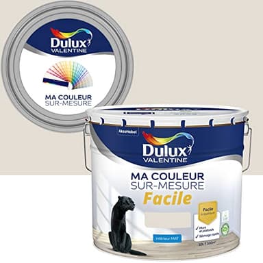 Ma Couleur Sur-mesure par Dulux Valentine – Peinture Intérieure Murs, Plafonds, Boiseries - Facile à appliquer - Mat Lin Clair 10 L