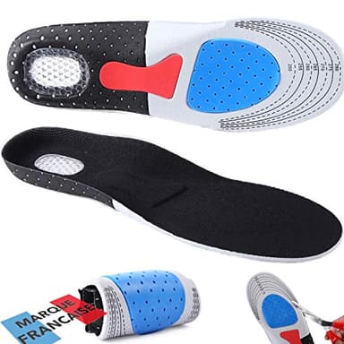 Semelle Orthopétique Avec Coussinet 35-40 EU - Marque Française - Soulage Epine Calcaneenne, Pied, Absorbe Les Chocs - Parfait Pour Le Sport, Marche À Pied, Course, Randonnées