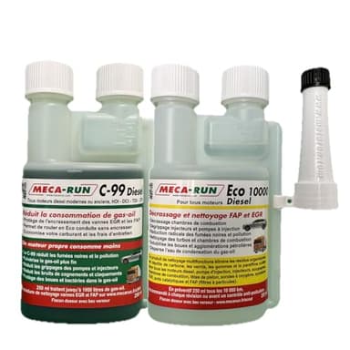 Pack décrassage Mecarun ECO 10000 Diesel + C99 Diesel 250ml