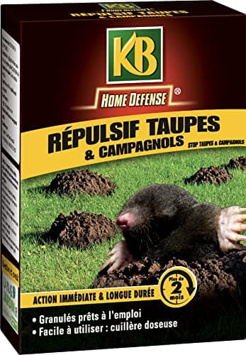 KB HOME DEFENSE Répulsif Granulés Taupes et Campagnols 150 g