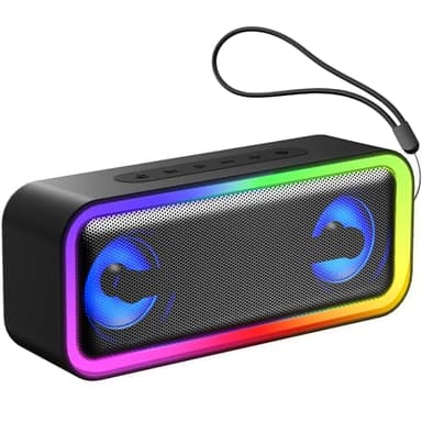 Enceinte Bluetooth Portable, Enceintes Bluetooth Puissante 5.4 Sans Fil Avec 40w stéréo, Appariage TWS, Appel Mains Libres,Autonomie 30 hrs, Haut-Parleur Étanche IPX7 Pour L'extérieur/La Fête/Voyage