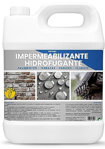 PLANTAWA Imperméabilisant Transparent 5L | Imperméabilisant Invisible, non Filmogène, Protection Totale sur Façades, Béton, Terrasses, Toitures | Hydrofuge, Résistant à l'Eau