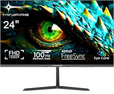 Minifire 24 inch, 100Hz, 1ms (OD), FHD PC Screen, Adaptive-Sync with HDMI Ports, Low Blue Light Mode & Flickerless, 178° Viewing Angle Monitor - MF24X3AL