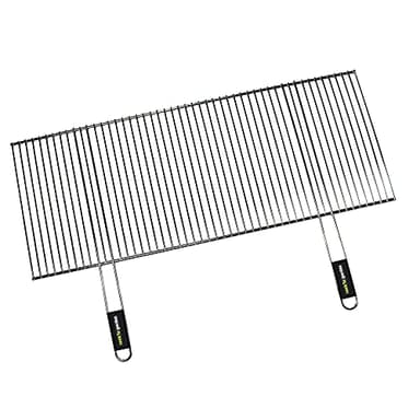 Cook’in Garden - Grille Recoupable pour Barbecue en Acier Chromé, Ajustable de 100 × 40 cm à 61 × 40 cm, Résistante aux Flammes et Hautes Températures, Manches Soft Touch, Compatible Multi-Marques