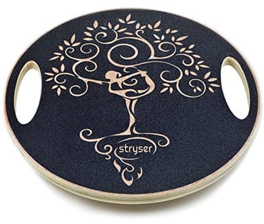 Stryser Balance Board, Planche d'équilibre en Bois, Réhabilitation, Thérapie, Exercice de Fitness Gym coordination diamètre 39,5 cm