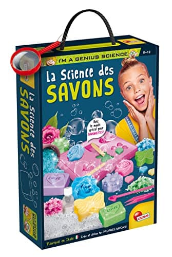 Lisciani - I'M A GENIUS SCIENCE - La Science des Savons - Kit de Création pour Réaliser des Savons Extraordinaires Personnalisés - Jeu Scientifique pour Enfant dès 8 Ans- Fabriqué en Italie
