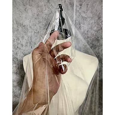 0.1mm Pvc Ultra-transparent TPU Tissu Super-Perspective Vêtements Vêtements Breaker Tissu En Plastique En Cristal Mince Étanche, 1pcs (Size : 0.1mm)