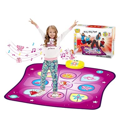 Rodzon Tapis de Danse pour Enfants de 3 à 8 Ans,Tapis de Danse Musical avec Affichage LED, Création de Chansons et Musique Intégrée, Cadeau d'anniversaire de Noël pour Garçons Filles de 3 4 5 6 7+