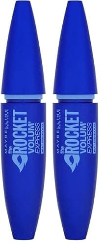 Maybelline New York - Mascara Volume Waterproof - Rocket - Noir - 9,6 ml (Lot de 2)