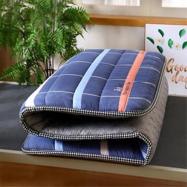 Matelas futon Japonais Pliable, Matelas Enroulable pour invité au Sol, Tatami, Futon Confortable Shiatsu(02,90X200cm)