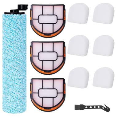 Jegehoyo Shark HydroVac WD210EU Kit d'accessoires pour sols durs sans fil 1 brosse à rouleau + 3 filtres + 6 ouates filtrantes + 1 brosse de nettoyage