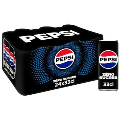 Pepsi Zéro Sans Sucres Canettes 24x33CL