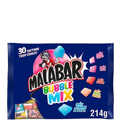 Malabar Chewing-gum Bubble Mix 214 g