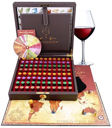 Aromaster Coffret Master des Arômes du Vin - 88 arômes (Roue des Arômes du Vin Incluse)