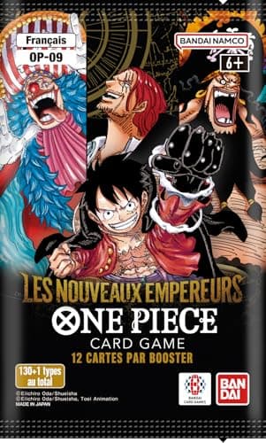 Asmodee - One Piece OP-09 Booster - Bandai -Jeux de société - Jeu de Cartes à Collectionner JCC - Les Nouveaux empereurs - 30 Min - en français