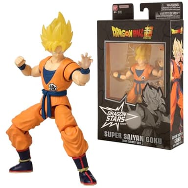 BANDAI Dragon Stars Figures Super Saiyan Goku | Dragon Ball Super : Broly Movie Goku Action Figure | Figurine articulée Dragon Ball 17 cm Dragon Stars Anime Figurines Goku Toy