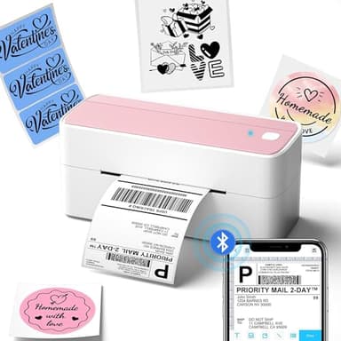 Phomemo 241BT Imprimante Thermique Etiquette, Imprimante Etiquette Autocollante 4X6, Connectivité Bluetooth et USB, Compatible avec Smartphones, Windows, Mac