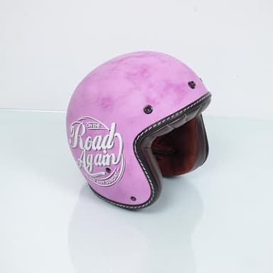 Casque Jet Torx Compatible avec Deux Roues Torx Taille M Sunday Road Again Worn Pink