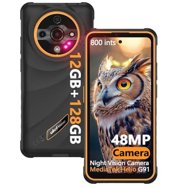 Ulefone Armor X31 Smartphone Incassable 2025 12Go+128Go/SD-2To Octa Core 6050mAh Batterie IP69K Téléphone Portable Antichoc Android 14 Caméra AI 48MP+20MP 4G Dual SIM/IP68 Robuste/NFC/OTG/GPS Orange