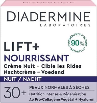 Diadermine - Lift+ - Nourrissant - Crème de Nuit Anti-Rides Ultra Fermeté - 50 ml